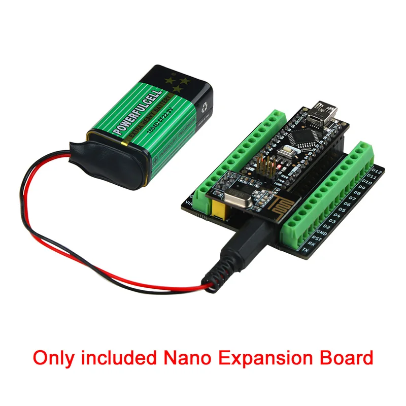 Emakefun Nano Terminal Expansion Adapter Board for Arduino Nano V3.0 AVR ATMEGA328P with NRF2401+ Expansion Interface DC Power