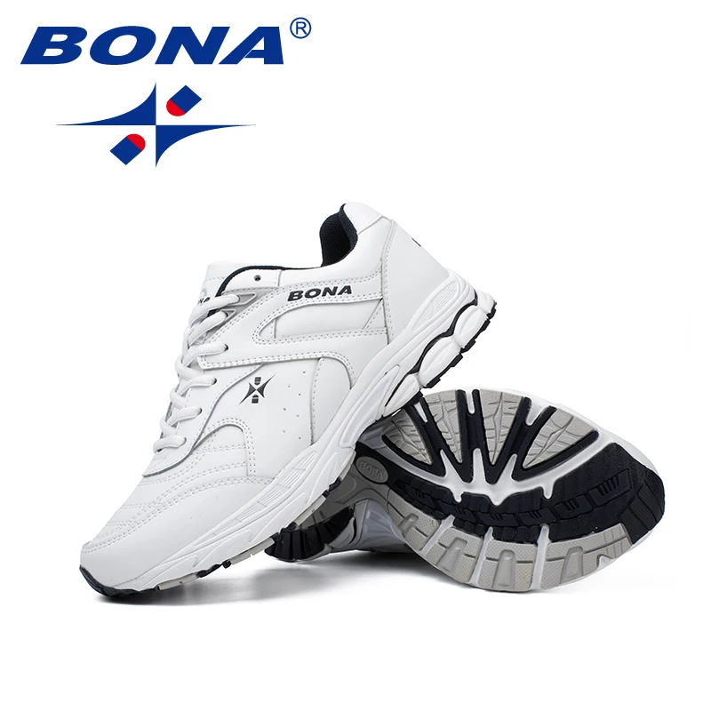 BONA New Classics Style Men Running Shoes Lace Up Men Athletic Shoes Outdoor Jogging Sneakers Comfortable Light