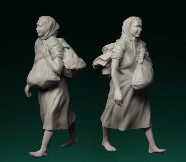 Kit de modelo de figura de resina 1/35, 086 refugees rusos, 1941-45, una figura sin montar, sin pintar