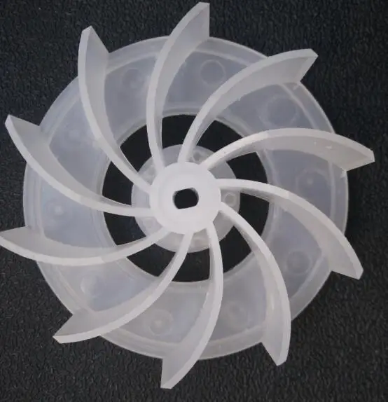 Fan Parts computer dust cleaning blower plastic fan blade 6X8mm hole 10.5cm diameter