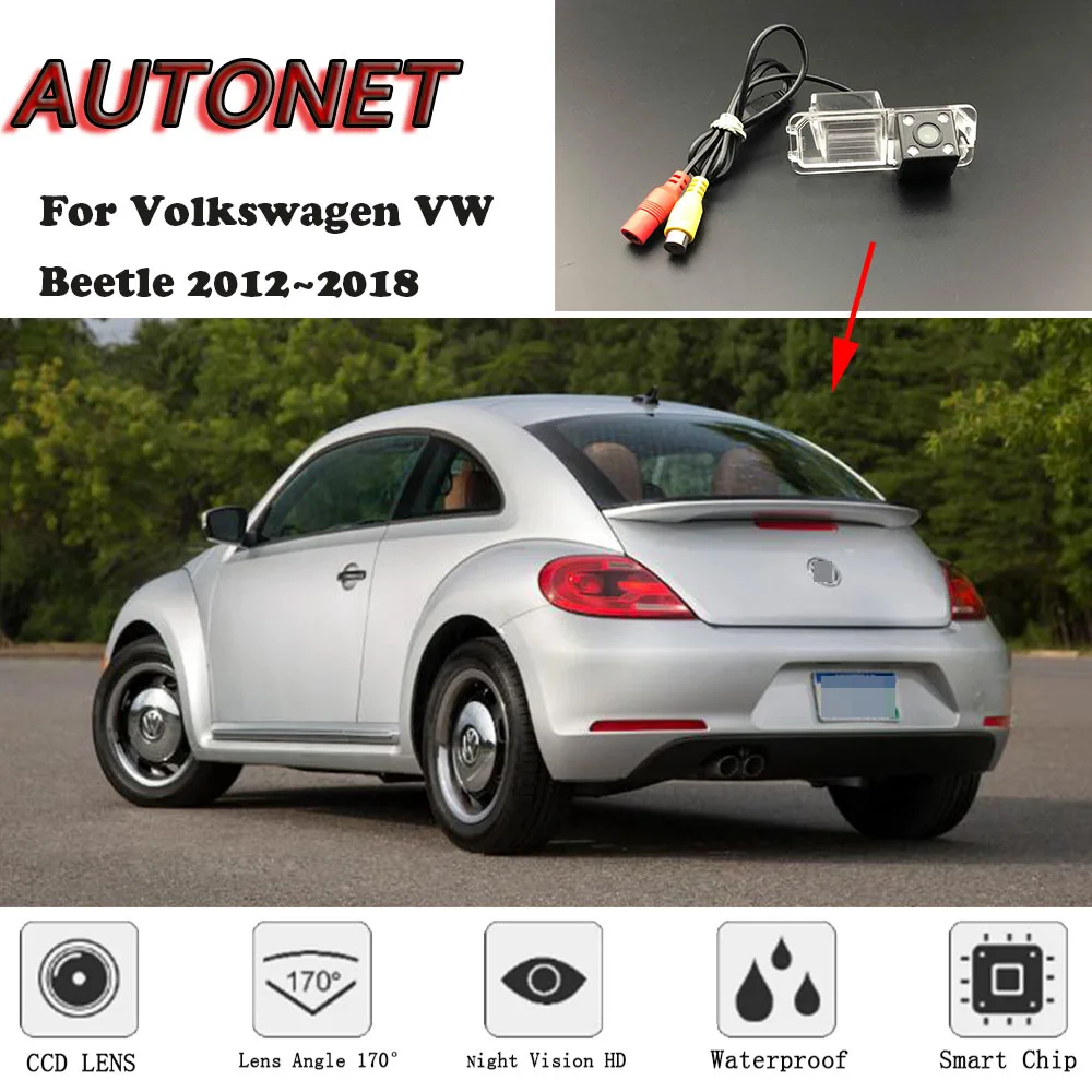 

AUTONET Backup Rear View camera For Volkswagen VW Beetle 2012 2013 2014 2015 2016 2017 2018 Night Vision/license plate camera