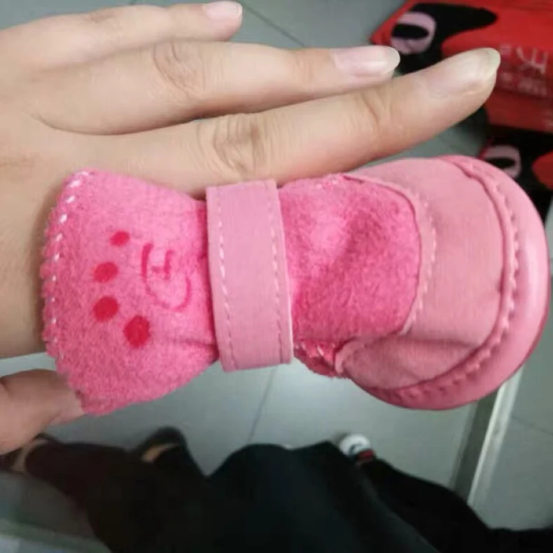 Best Selling Warm Winter Pet Shoes for Small Dogs Non-slip Dog Cat Snow Boots Chihuahua Shih Tzu Shoes Mascotas Zapatos Perro