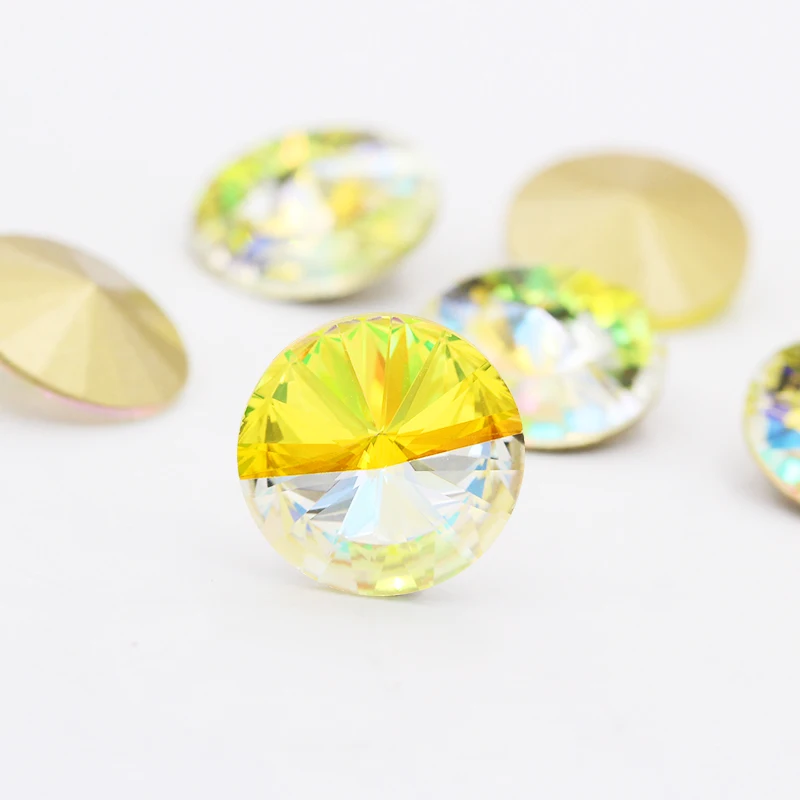 Strass Crystal Stone Glass Rhinestones Round Stones for clothing Loose Rhinestones gule On Garment applique Stones for Jewelry