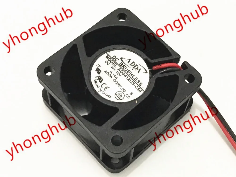 

ADDA AD0412US-C50 DC 12V 0.14A 40x40X20mm 2-Wire Server Cooling Fan