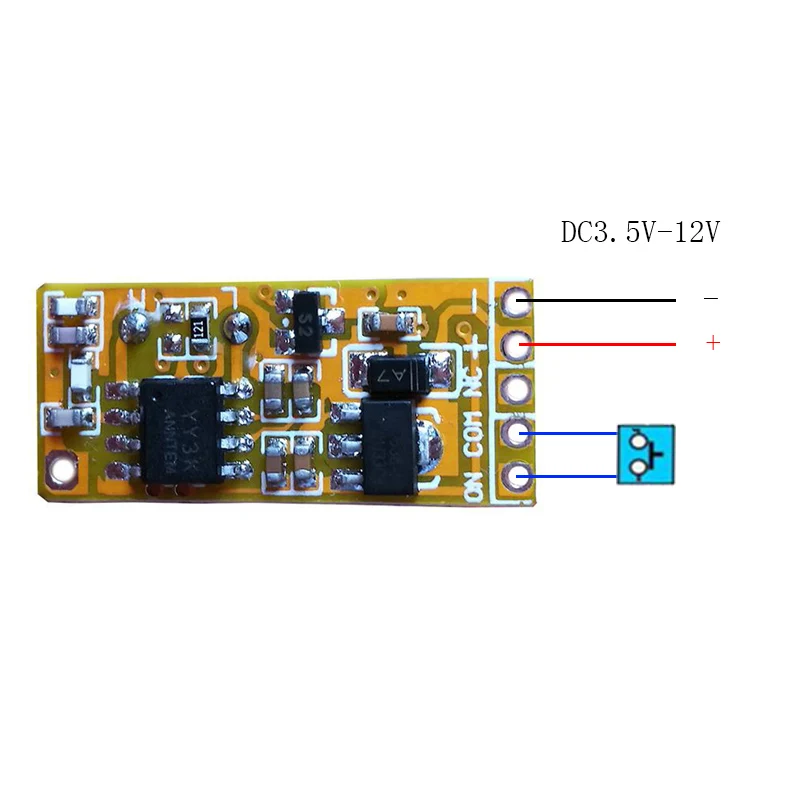 DC3V 3.7V 5V 6V 7V 9V 12V mini przekaźnik bezprzewodowy przełącznik pilota kontrola mocy LED lampa kontroler mikro odbiornik...