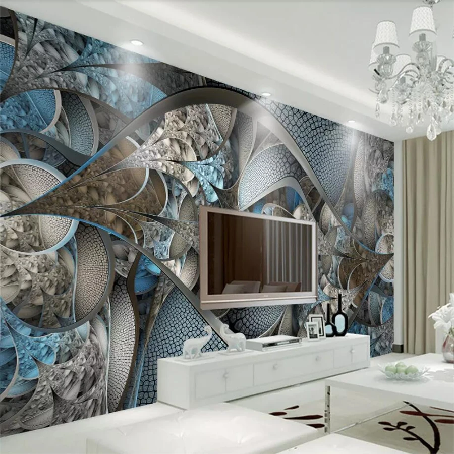 

beibehang papel de parede Custom wallpaper 3d European luxury palace style abstract glass TV background wall papers home decor