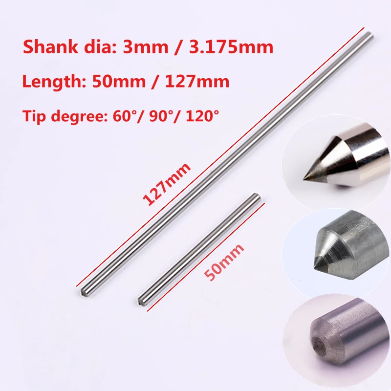 

10pcs/lot Drag engraving bit dremel engraver use 3mm & 3.175mm diamond engraving bits