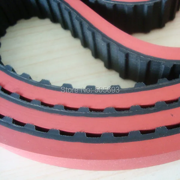 Tooth type L round belt with 25mm width with 8mm red rubber coating 18pcs for each type sell by one pack