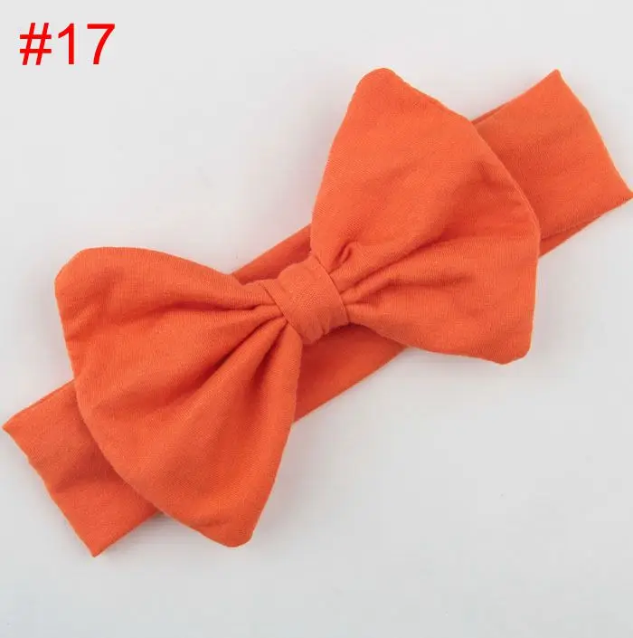 Yundfly Cotton Elastic Newborn Headband Bowknot Hair Band Children Infant Headwraps Bandeau Bebe