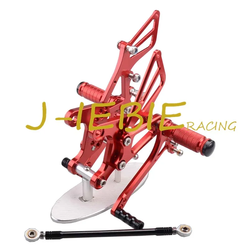 CNC Racing Rearset Adjustable Rear Sets Foot pegs Fit For Kawsaki NINJA ZX6R 2005 2006 2007 2008 RED