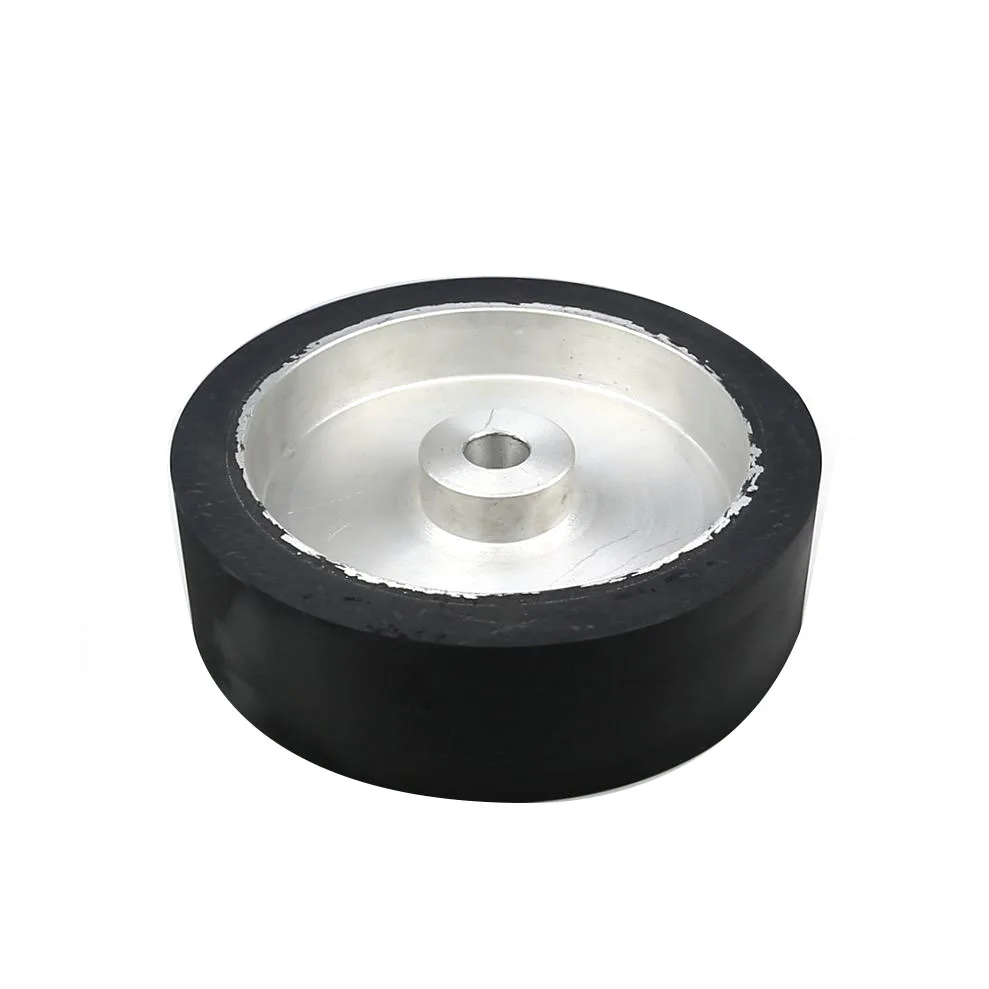 250*75mm Rubber Contact Wheel Dynamically Balanced working with Sanding Belt