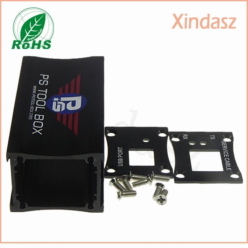 5pcs/lot black color aluminum extrusion enclosures aluminium project case pcb mounting device  77*38*29.5mm