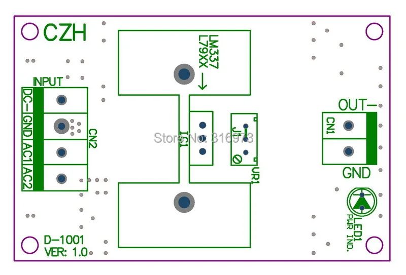 Ujemne 1.25 ~ 37V DC regulowane napięcie moduł regulatora, wysoka jakość.