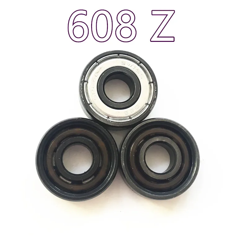 Axk 6 Balls Si3n4 Hybrid Ceramic 608zz 608z 608 Inline Skate Bearing Skateboard Speed Roller Skating Longboard Abec11 8*22*7mm