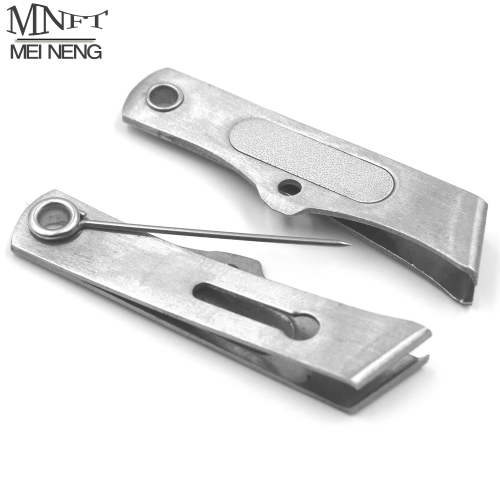 MNFT 1PCS 3 In 1 Stainless Steel Fishing Line Cutter Fly Fishing Scissors Clipper Hook Eye Cleaner Hooks Sharpener Tackle Tool