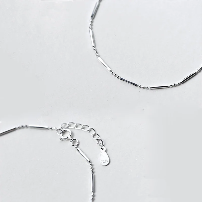 La Monada Fine Silver 925 Biżuteria Bransoletka Kobieta Mały koralik Minimalistyczne bransoletki dla kobiet Srebro 925 Sterling — zdjęcie 4