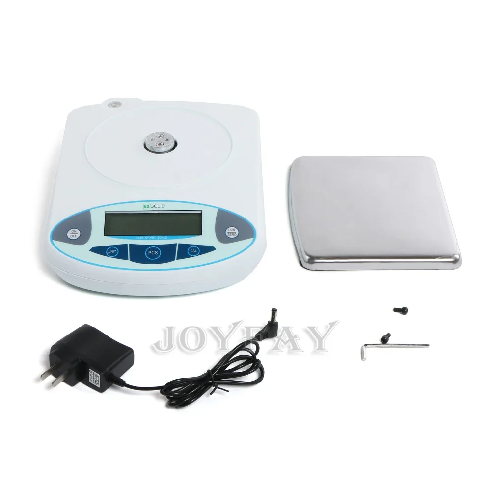 

U.S. Solid Analytical Balance 5000 x 0.01 g 10 mg Digital Scale Lab Electronic Precision Weight