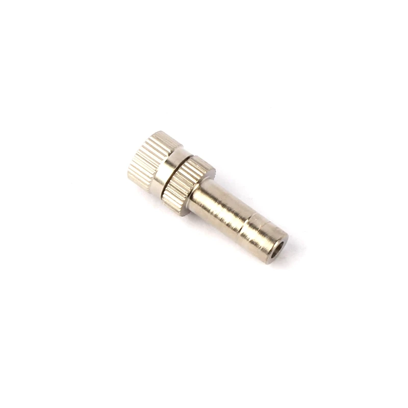 20pcs 6mm Brass Quick Plug Nozzle Aperture 0.2mm/0.3mm/0.4mm/0.5mm/0.6mm/0.8mm Brass Mist Nozzle for Garden Cooling Humidify