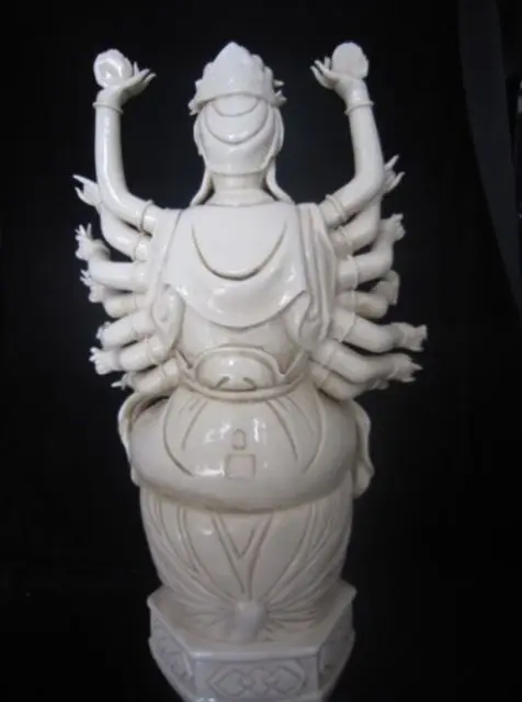 Huge Dehua Porcelain 1000-Arm Avalokiteshvara Kwan-yin Guanyin Buddha Statue home decorations