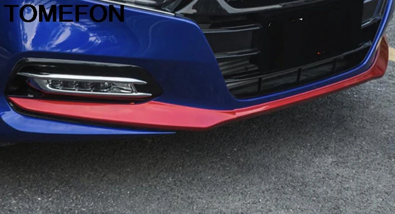 TOMEFON For Honda Accord 2018 2019 10th Front Face Hood Bottom Protection Bumper Decoration Cover Trim Exterior Accessories ABS