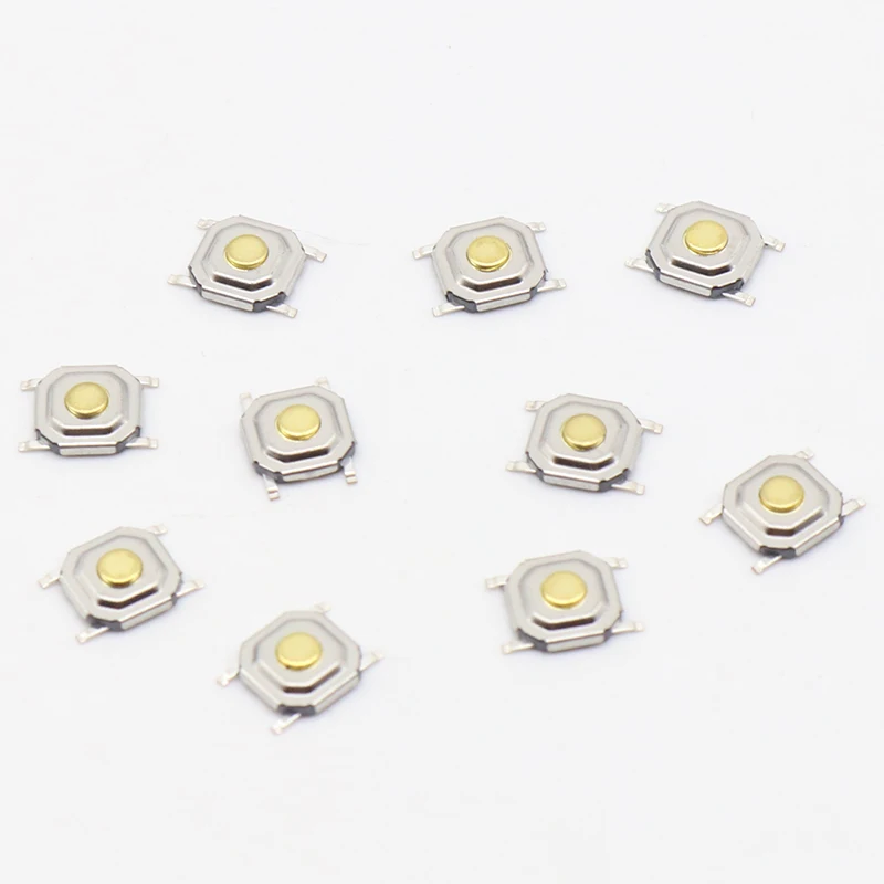 100 Stk/partij Smd 4*4*1.5Mm 4X4X1.5MM Tactile Tact Push Button Micro Schakelaar Momentary