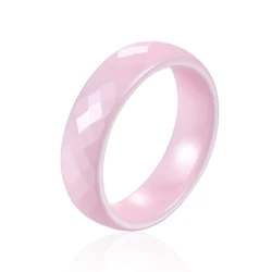 Top quality Not Afraid Of Water Without Scratches 6mm Wide 4 Color Ceramic Ring Exquisite Beautiful Gift Ring Jewelry For Woman