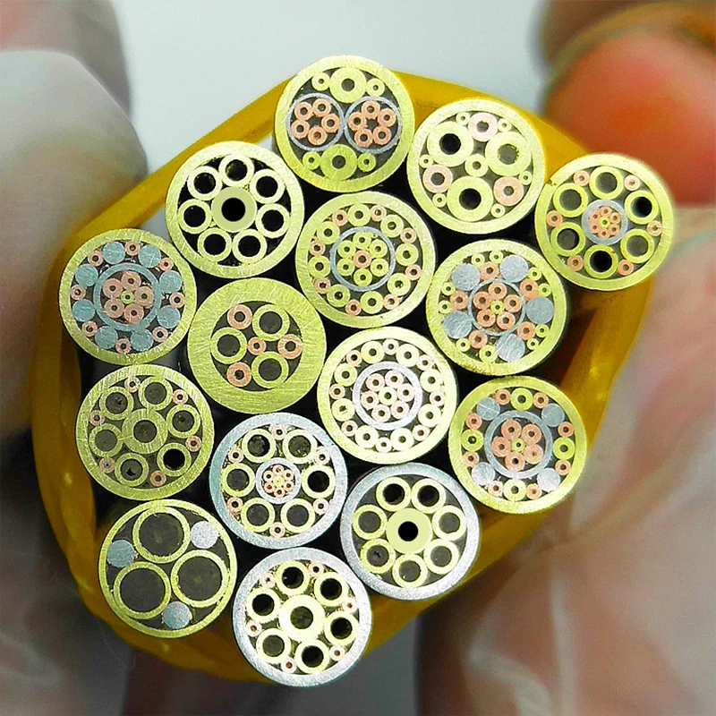 Promotion 6mm Mosaic pin Rivets for knife handle screw brass Mosaics Rivets nail steel tube More design exquisite style 9cm image 2