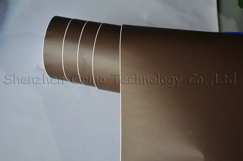 Size: 1.52*30m/Roll Coffee Brown Matte Vinyl Wrap Film With Air Bubble Fre Car Wrap Sticker Self adhesive Vinyl Graphic