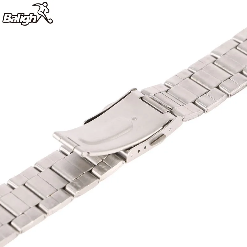 Newest Fashion Stainless Steel Watchband Link Bracelet Stainless Steel Width18mm /20mm /22mm Plane Clasp Button Watch Strap Lug