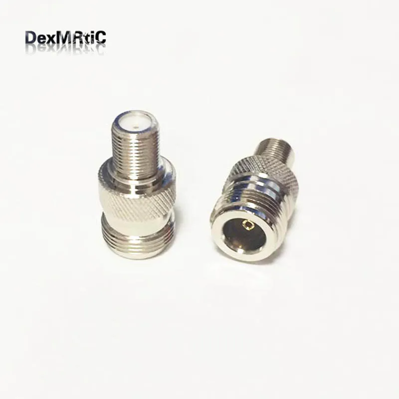 

1pc N Female Jack switch F Female Jack RF Coax Adapter convertor Straight Nickelplated NEW wholesale