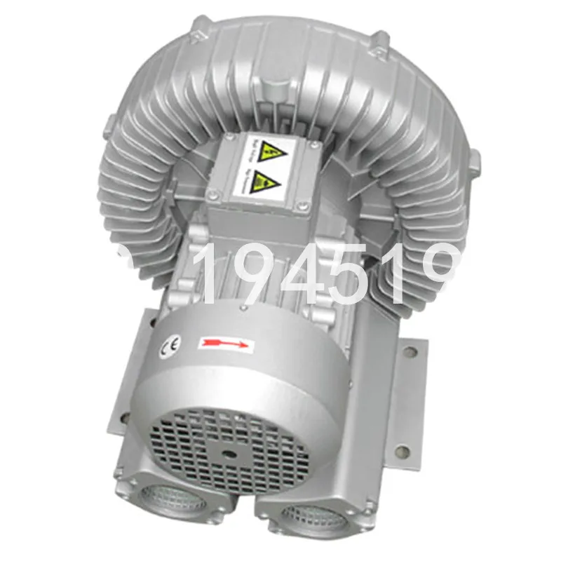 Spedizione gratuita muslim3hp 2.2KW 3AC 220/380V ventilatore di aerazione ad alta pressione pompa per vuoto ad anello per piscina