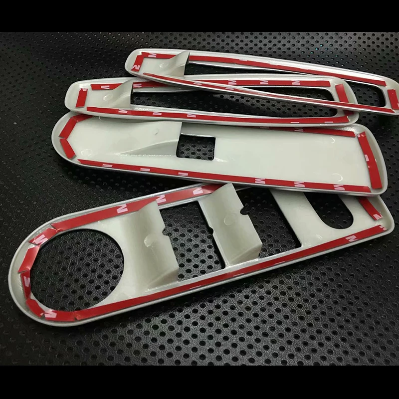 For Renault Captur 2013-2016 Accessories Chrome Window lift panel abs plastic window rises cover trim Car Sticker Car Styling