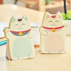 Kwaii fortune Cat memo pad Table notes stationery office supplies School supplies creative notebooks writing pads