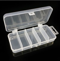 1Pcs/lot Fishing Tackle Boxes Fixable Small Fishing Box Plastic Storage Box Case Holder Fish Lure Bait Hooks Tackle