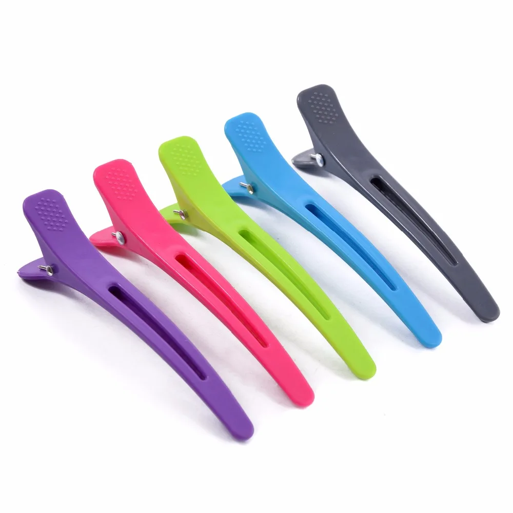 Grampos de cabelo, 6 peças, seção de grampo de cabelo, boca de pato, salão de cabeleireiro, acessórios baixos, ferramentas de corte de cabelo