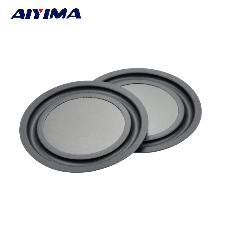 AIYIMA 2Pcs 3.5Inch 85MM Loudspeaker Bass Vibrating Diaphragm Passive Plate Speakers Bass Aids