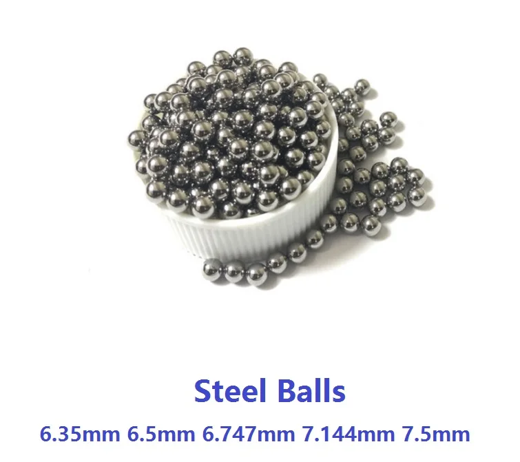 

200pcs/lot 6.35mm ( 1/4" ) 6.5mm 6.747mm (17/64") 7.144mm (9/32") 7.5mm steel balls bearing ball precision G10