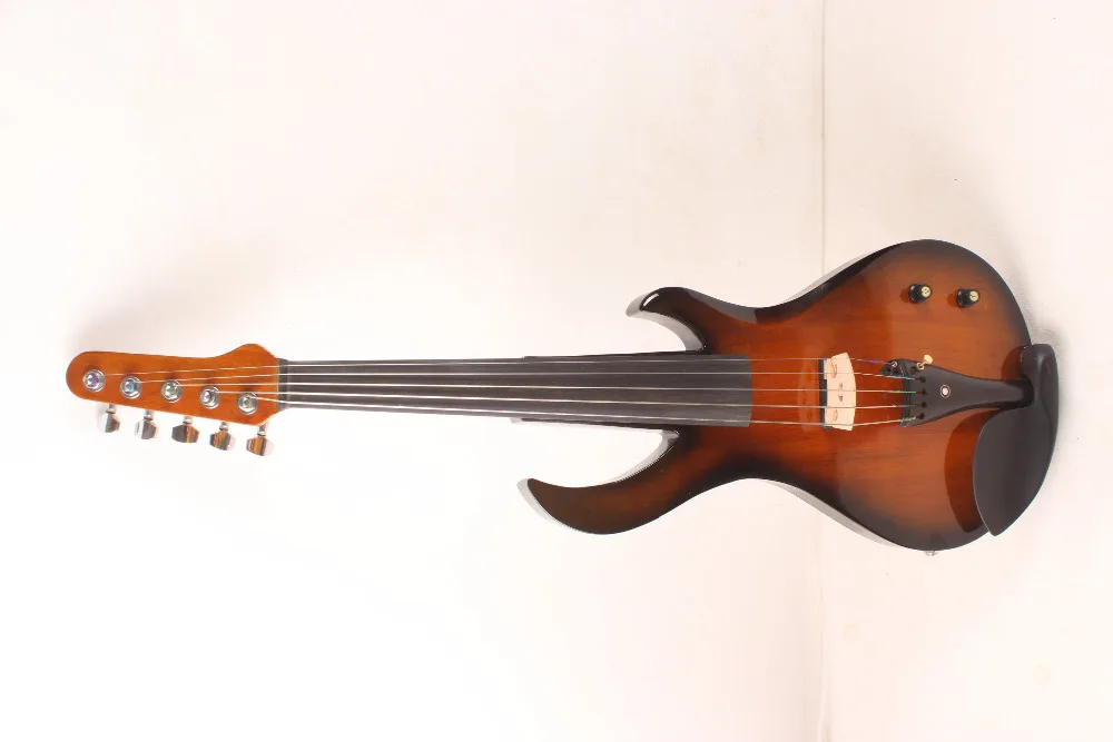 5 String Electric Violin New 4/4 Flame guitar shape Solid wood Powerful Sound fret 6-6#