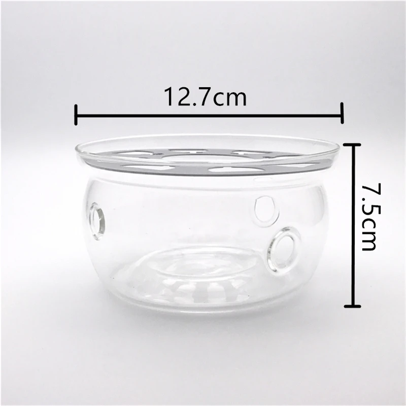 Arshen-قاعدة إبريق شاي زجاجية مقاومة للحرارة ، سخان شاي معطر ، للعائلة ، القهوة ، شمعة ، لوحة توصيل حراري معدنية