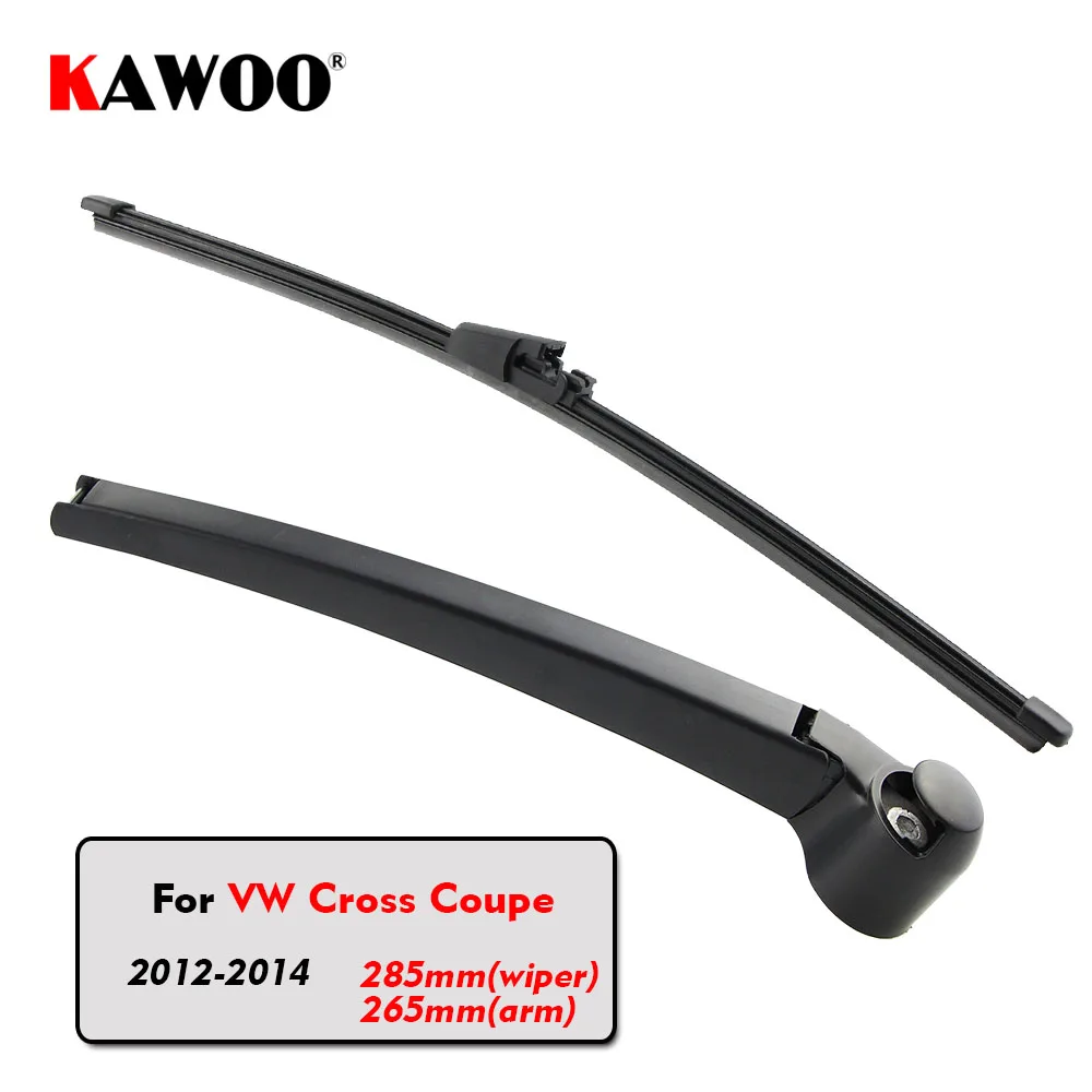 

KAWOO Car Rear Wiper Blades Back Window Wipers Arm For Volkswagen VW Cross Coupe Hatchback (2012-2014) 285mm Windscreen Wiper