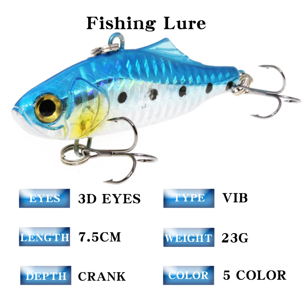Señuelo VIB wobbler con peso interior – Para pesca en invierno - imagen 3