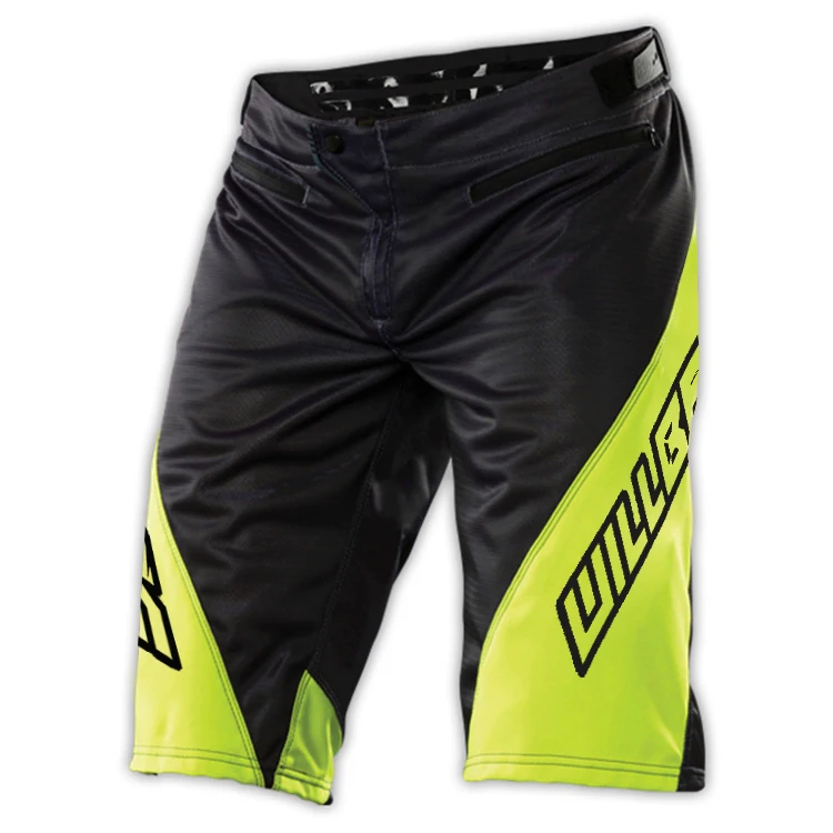 NEW 2018 WillBros Black Green Sprint Shorts DH MX MTB BMX Racing Off-Road Downhill Gear