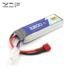 ZDF 7.4V 2200mAh 30C batteria Lipo 2S batteria LiPo batteria ai polimeri di litio per elicotteri RC batteria per auto RC Drone