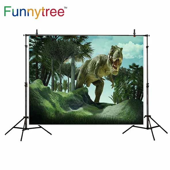 Funnytree backgrounds for photo studio dinosaur party original forest fantastic kids photography backdrop photocall photobooth