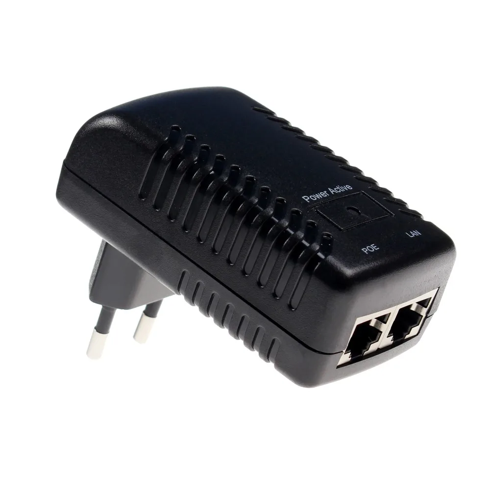 48v 500ma 0,5a 24w Poe Injektor Ethernet Adapter Poe Netzteil uns EU Stecker für IP-Kamera