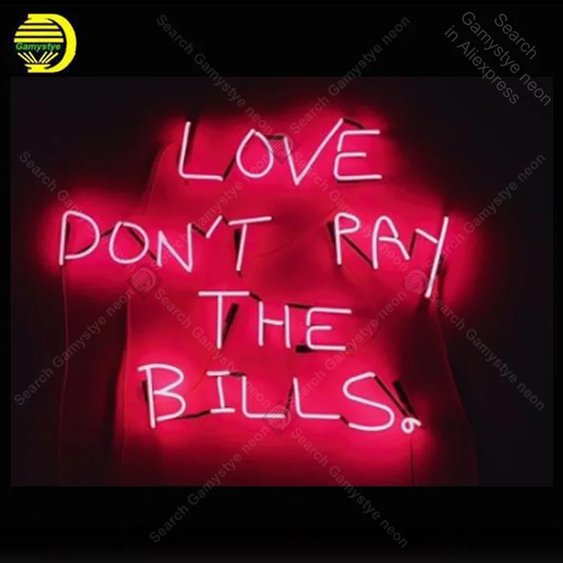 

NEON SIGN For Love Donot play bills luces neon light lampara neon signs sale vintage neon light for Windower wall custom made