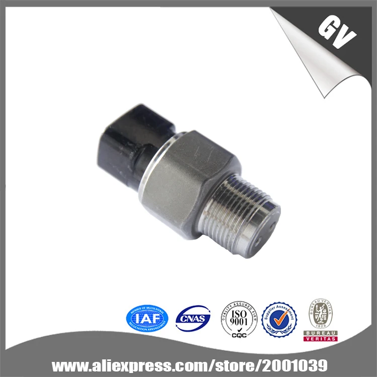 Common rail pressure regulator 499000-6080, original common rail pressure sensor suit for Toyota Hino Hiace Hilux Prado 3.0 D4D