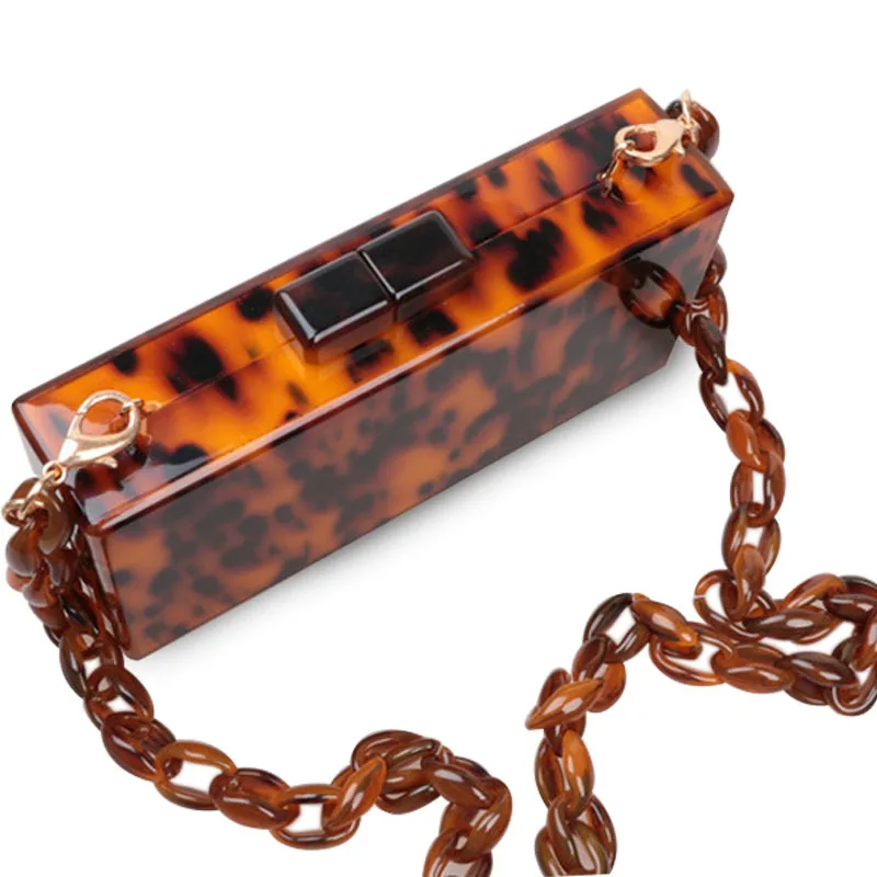 Lucite Purse Small Cross Body Bag Tortoise Acrylic Clutch Bag Tortoiseshell Box Wallet Acrylic Clutch Tortoise Cluthes