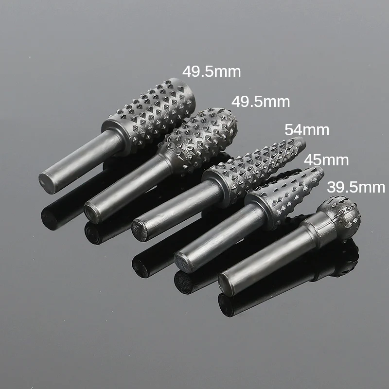 HOEN HSS Black Wood Drills Rotary File Dremel Tool Mini Drill Bit Set Cutting Tools For Woodworking Knife Wood Carving Tool 5Pcs