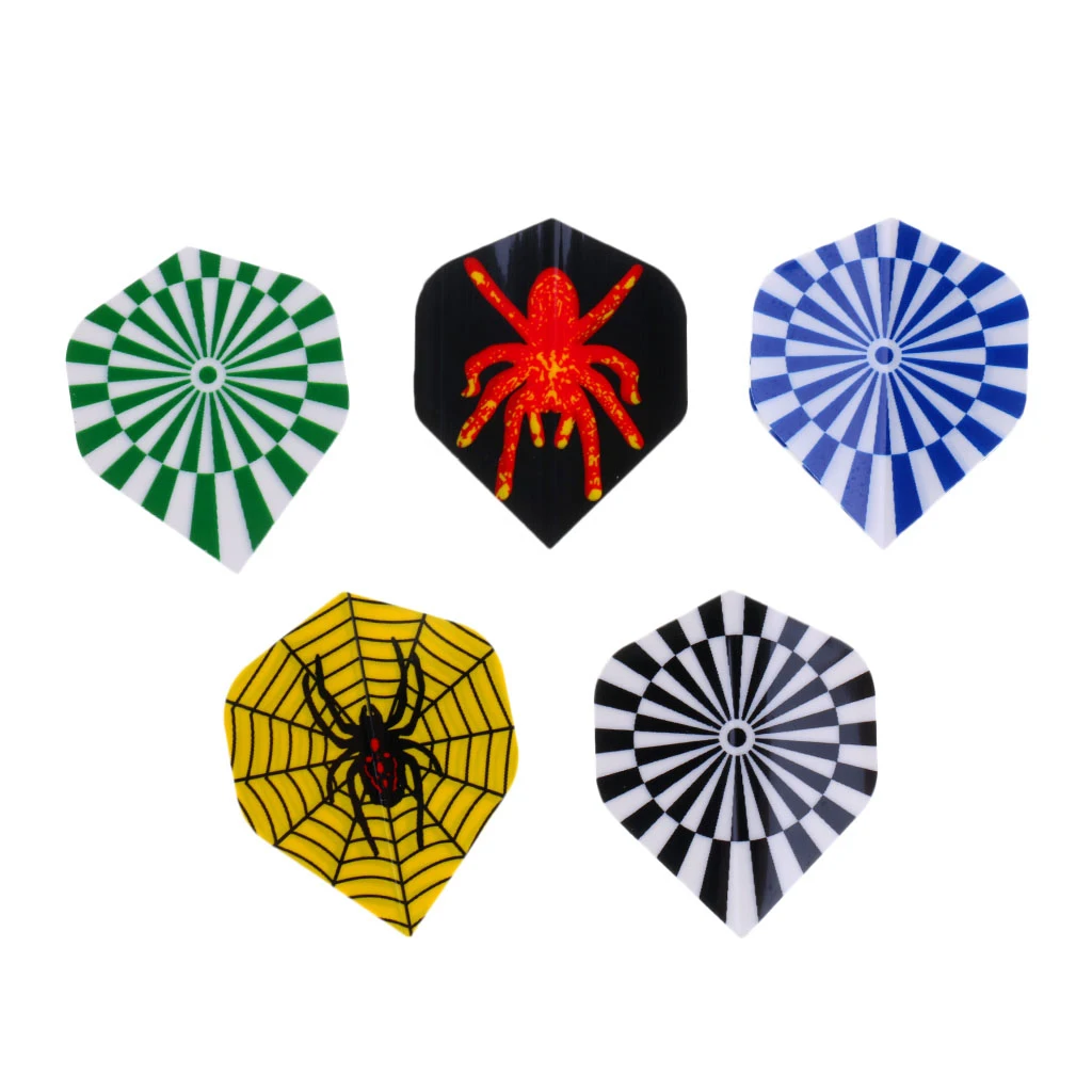 60 Pieces Professional PET Dart Flights Cool Multiple Styles Colorful Darts Flight Accessories